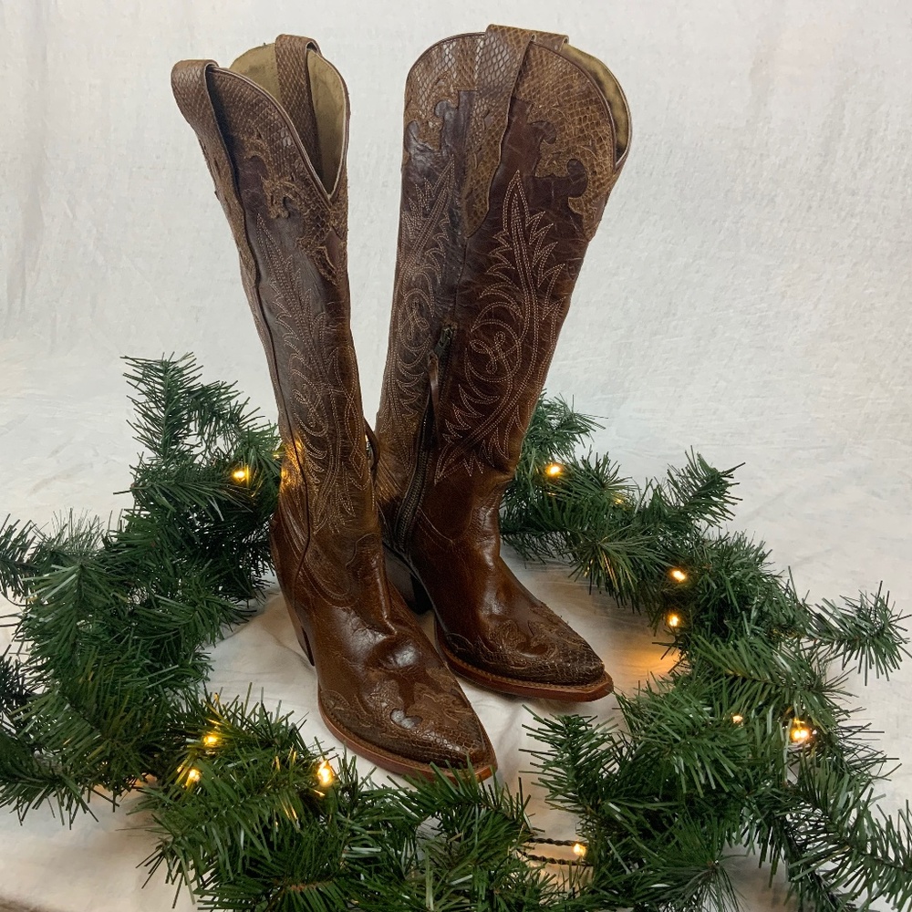 Ariat Geneva Western Boots — Bocelli Miel Leather — Women’s 7B — NEW